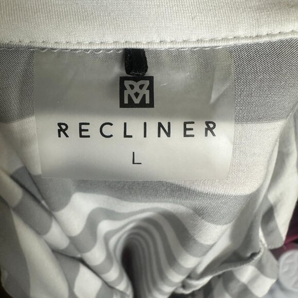 Recliner NYC Womens Pajama Shirt Dress Twilight Stripe Long Sleeve Size Large - Picture 5 of 9